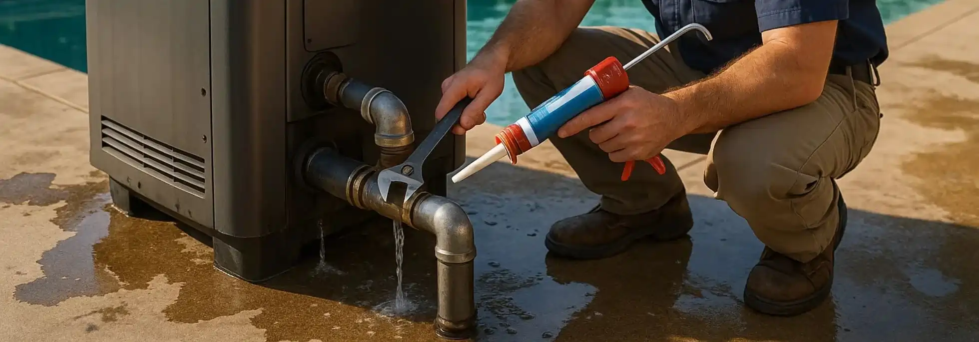  Pool Heater Leak Repair - HVAC Ailsa Craig